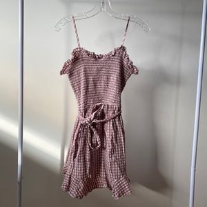 Adorbs Gingham Nasty Gal Dress Small Pink